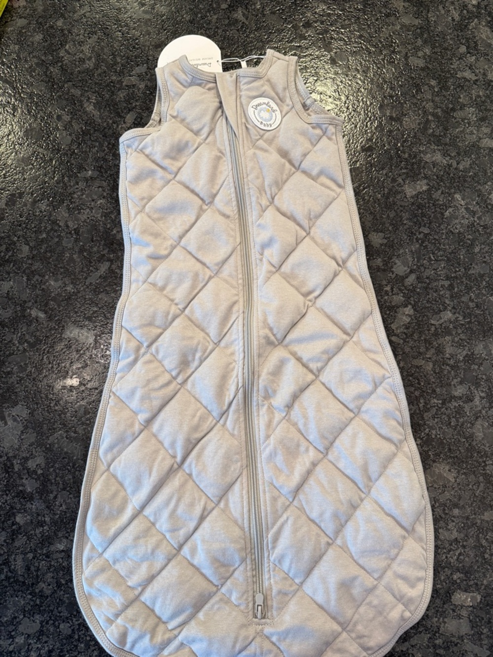 Dreamland Weighted Quilted Baby Sleep Sack - Light Gray 6-12M